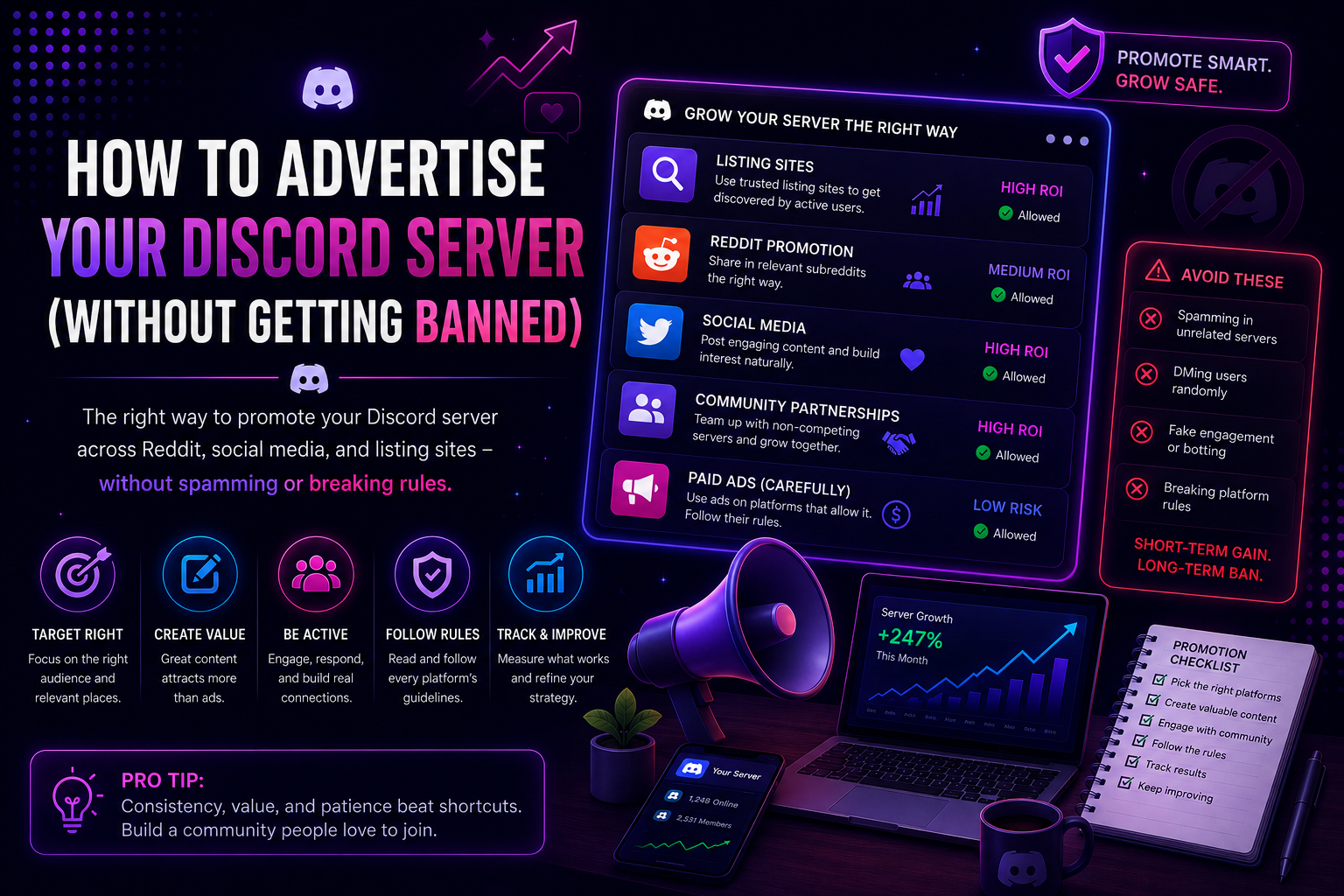 How to Advertise Your Discord Server (Without Getting Banned)