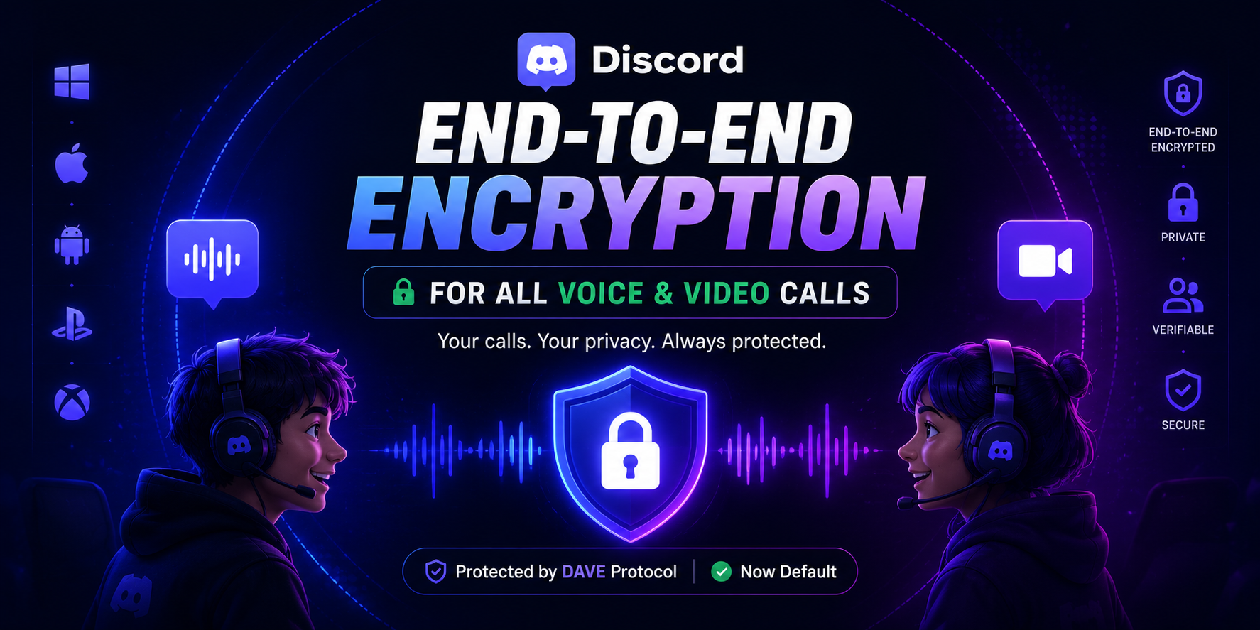 Discord Rolls Out End-to-End Encryption for All Voice and Video Calls