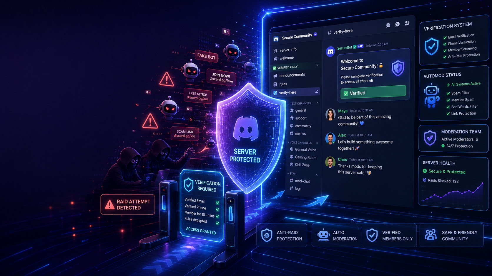 How to Set Up a Secure Verification System to Stop Discord Server Raids