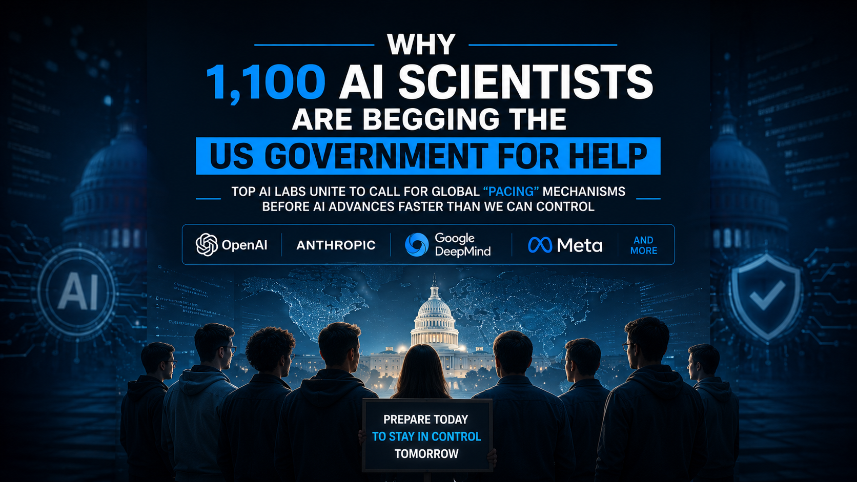 Why 1,100 AI Researchers Want the U.S. Government to Prepare to Slow AI