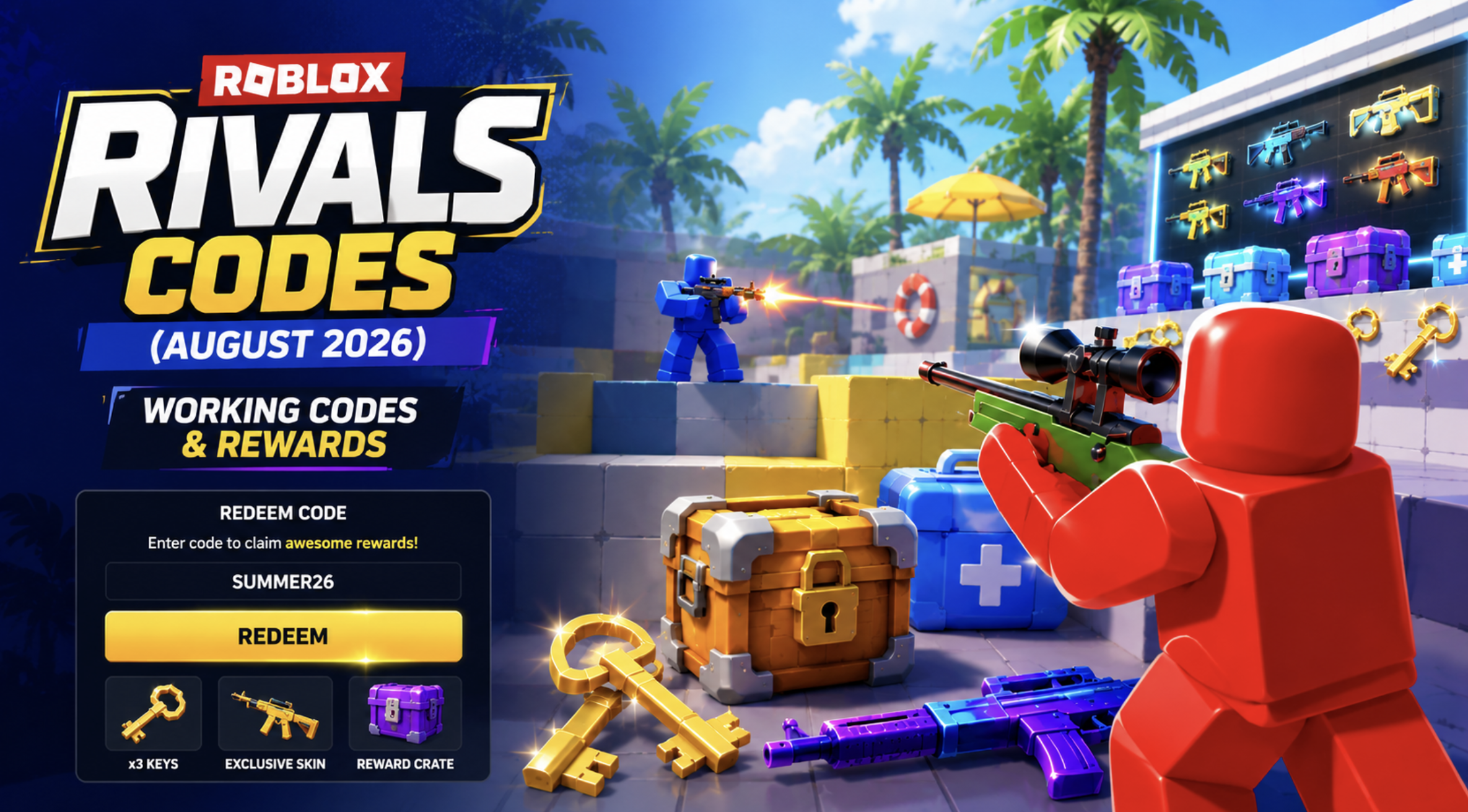 Roblox RIVALS Codes (August 2026): Working Codes & Rewards