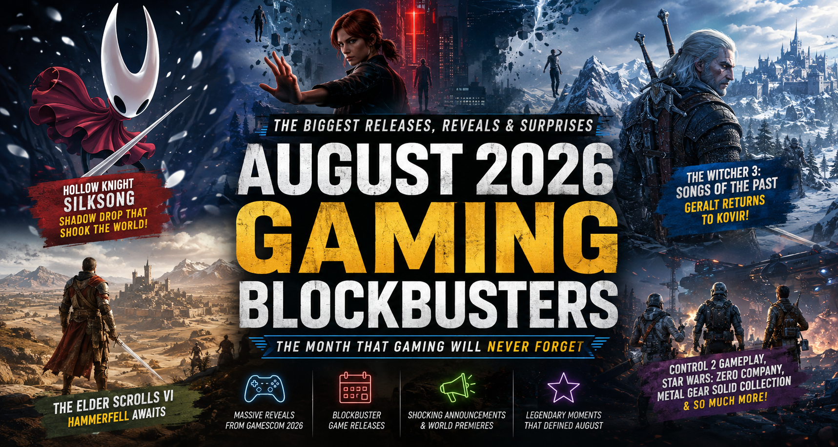 August 2026 Gaming Blockbusters: The Biggest Releases, Reveals & Surprises