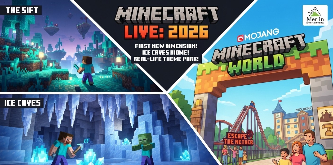Minecraft's 2027 Roadmap: The Sift Dimension, Ice Caves, and a Real-Life Theme Park