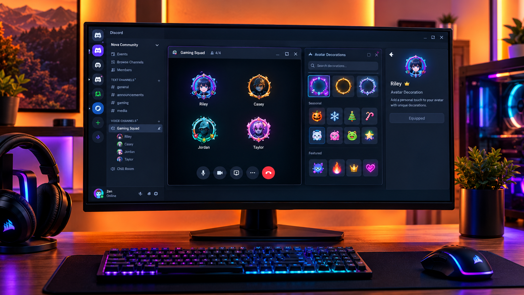 The Complete Wiki to Discord Avatar Decorations in Popped-Out Calls